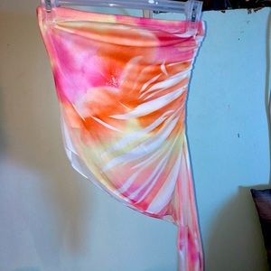 Strapless sunset top
